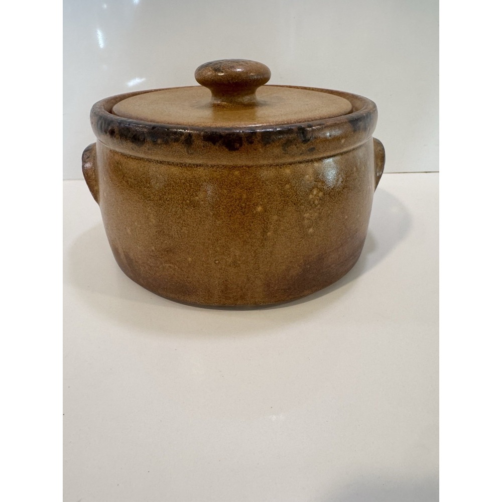 McCoy Canyon Mesa 1421 Crock Stoneware Chili Bean Pot w/ Lid Casserole Dish USA